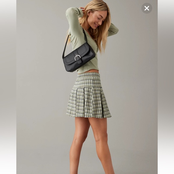 AE Pleat It Knit Plaid Skort(NWOT) - Picture 3 of 11